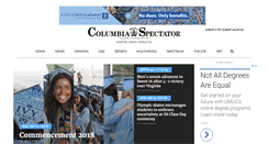 Desktop Screenshot of columbiaspectator.com