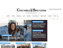 Tablet Screenshot of columbiaspectator.com